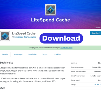 Lite speed cache